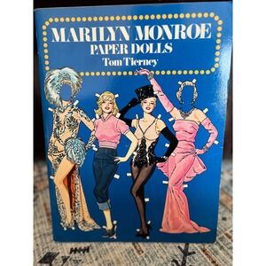 Marilyn Monroe Paper Dolls Book 1979 Tom Tierney Unused Dover Publications